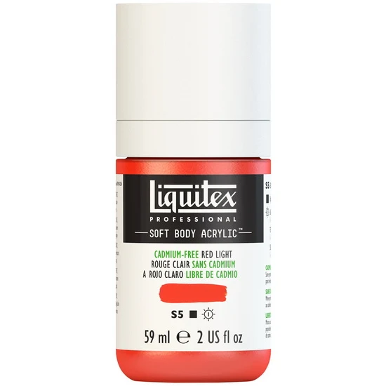 Soft body acrylic - 2oz - cadmium free red light - s5