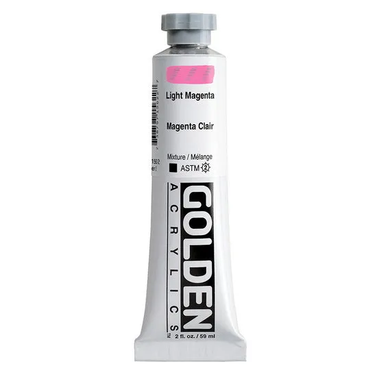 Acrylic heavy body - 2 oz light magenta s2