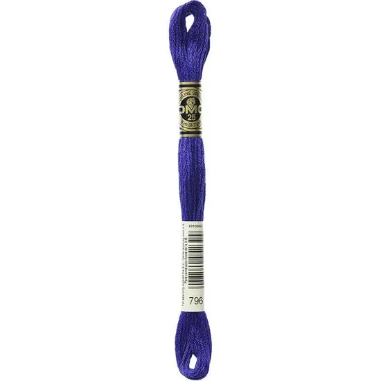 Embroidery floss - dark royal blue - 796