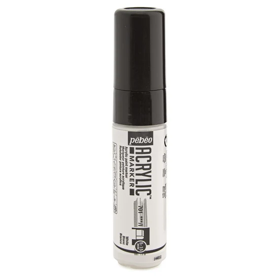 Acrylic marker - decomarker - 5-15mm - white