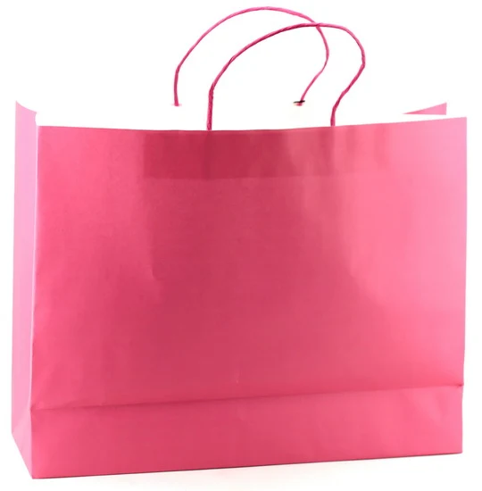 Large Pink Kraft Bag