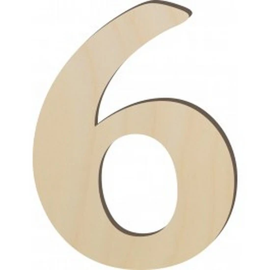 Wooden Number - 3 Inches