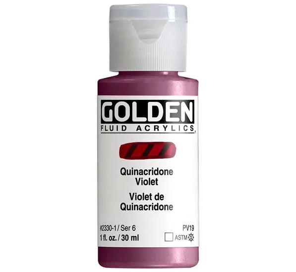 Acrylic fluid - 1 oz quinacridone violet s6
