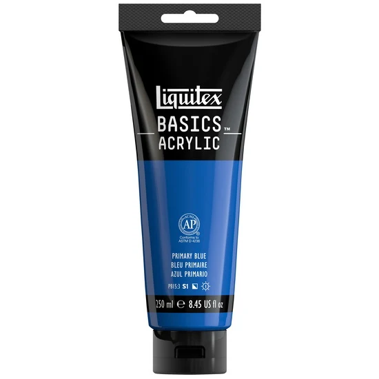 Basics acrylic - 8oz - primary blue