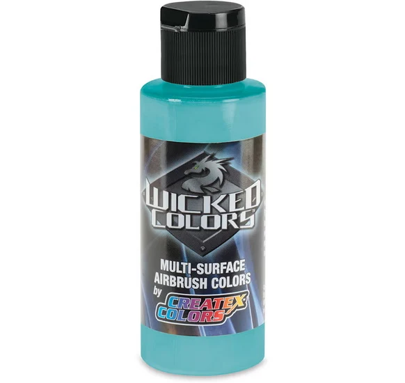 Wicked Airbrush Colors Aqua Fluorescent - 59ml