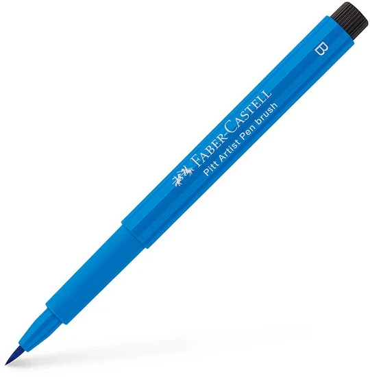 Pitt brush tip marker phthalo blue