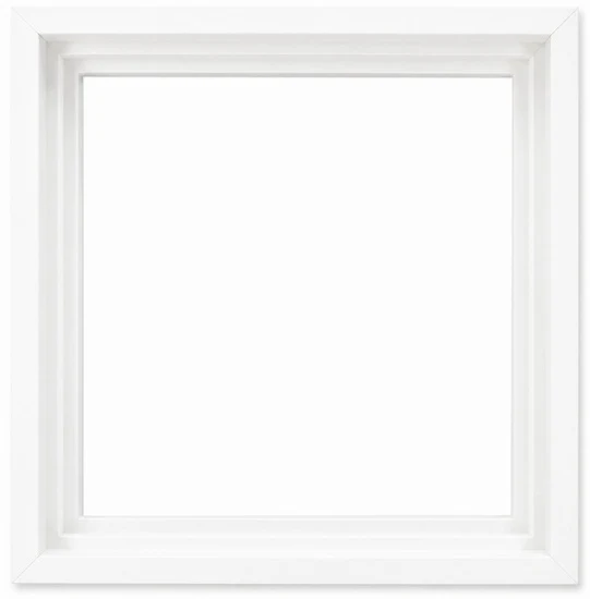 Floater Frame Wood Gallery White - 10''X10''
