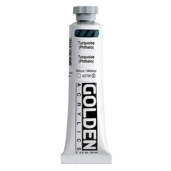 Acrylic heavy body - 2 oz phthalo turquoise s4