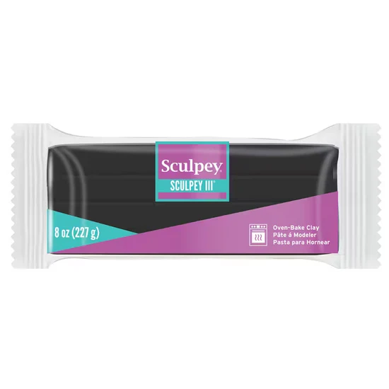 Sculpey III Oven-Bake Clay - BLACK OUNCE