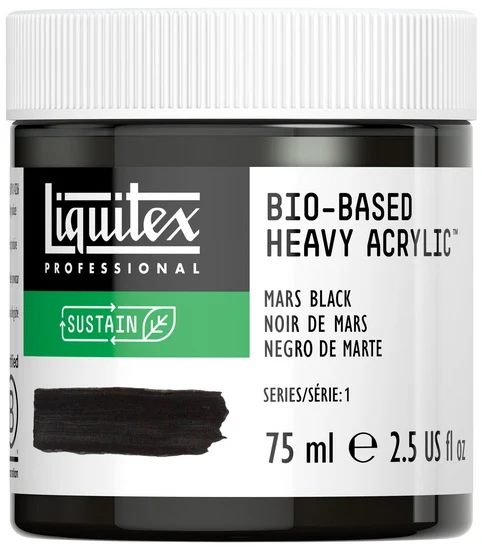 Bio hb acrylic - 2.5oz - mars black - s1