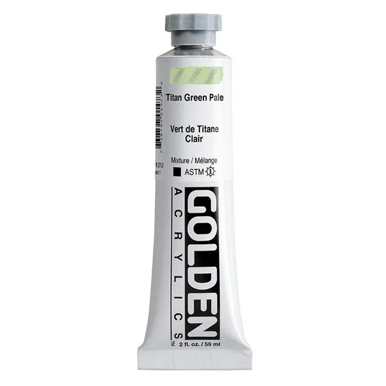 Acrylic heavy body - 2 oz titanium green light s1