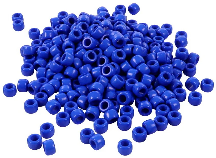 Pack of 300 Navy Blue Pony Beads 9mm