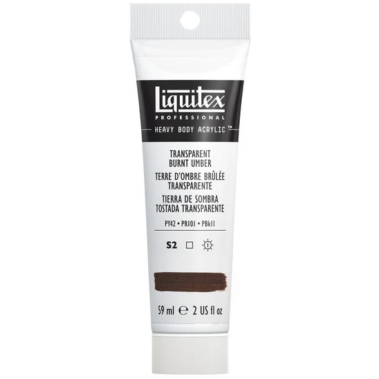 Acrylic hb - 2oz - transparent burnt umber - s2