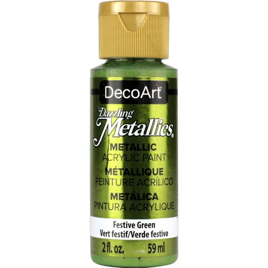 Americana Acrylic Dazzling Metallics Festive Green - 60ml