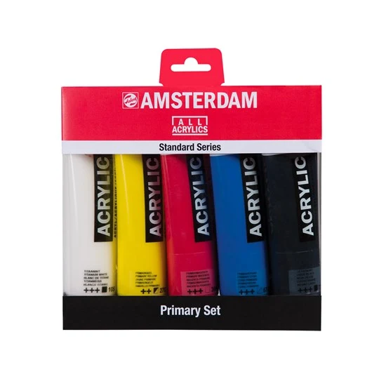Amsterdam Acrylic Set Primary - 5X120ML