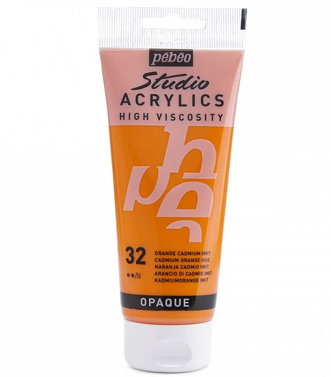 Acrylic hv - studio - 100ml - cadmium orange