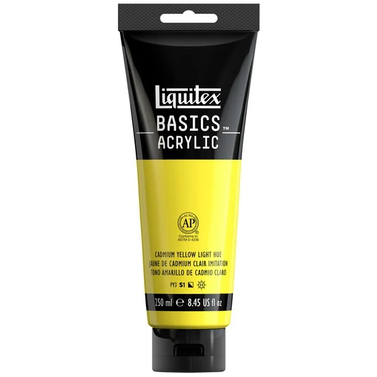 Basics acrylic - 8oz - cadmium yellow light hue