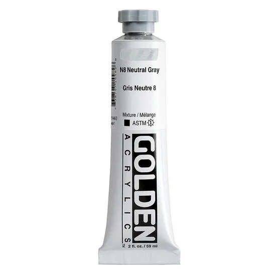 Acrylic heavy body - 2 oz neutral gray #8 s1