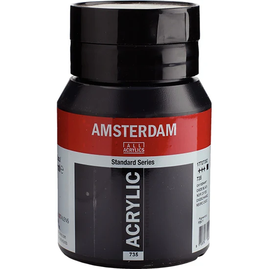 Amsterdam Acrylic Oxidized Black - 500 ml