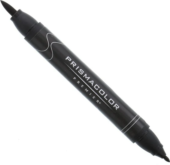 Premier Brush Tip Double Marker Black