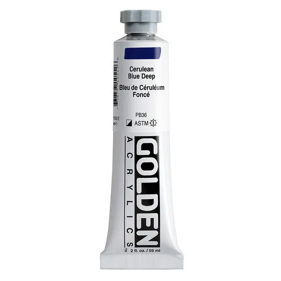 Acrylic heavy body - 2 oz cerulean blue deep s9