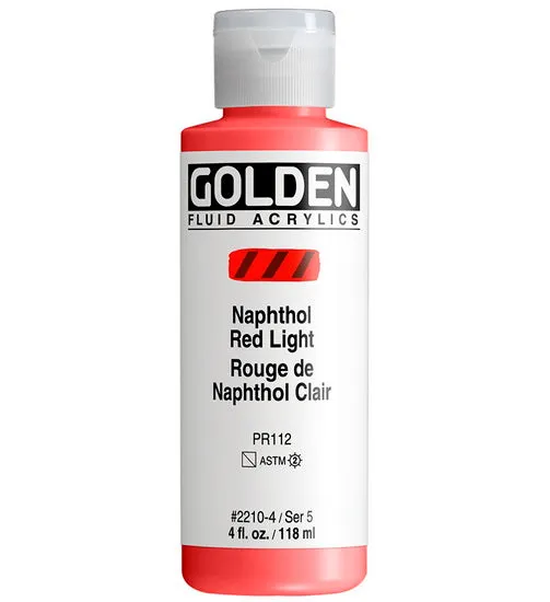Acrylic fluid - 4 oz light naphthol red s5