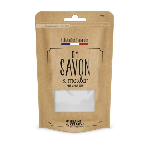 DIY Soap Bar - 100 g - WHITE OPAQUE