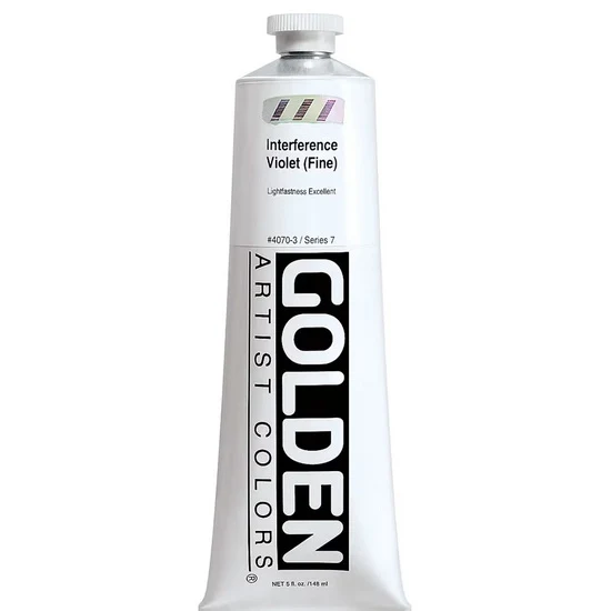 Acrylic heavy body - 5 oz interference violet fine s7