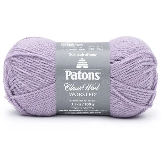 Classic wool yarn #4 - 100g - misty lavender