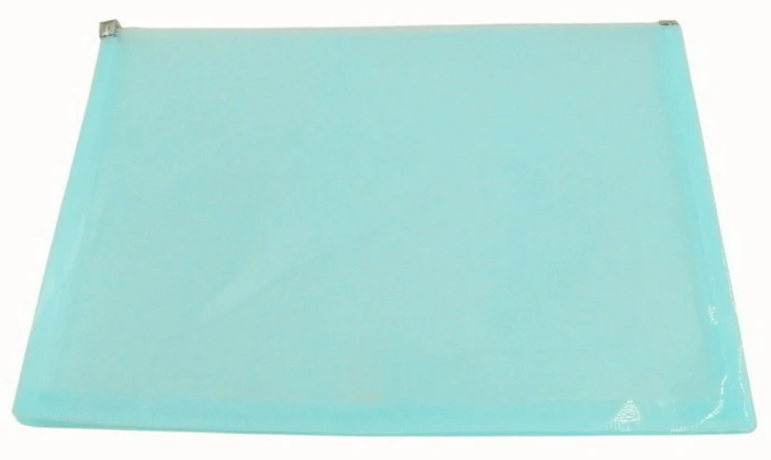 Env. à glissière format lettre turquoise