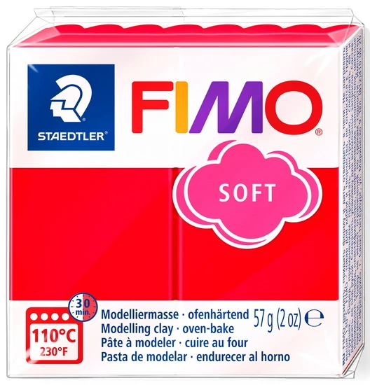 Polymer Clay Fimo Soft Red Indian