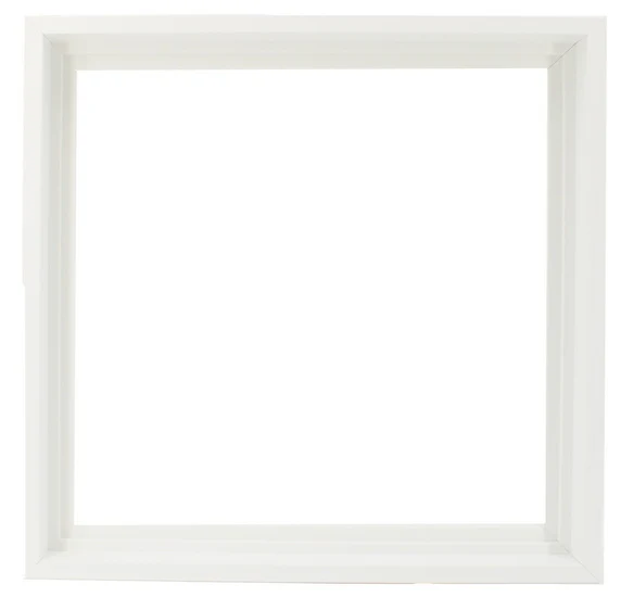 Floater Frame Wood Gallery White - 12''X12''
