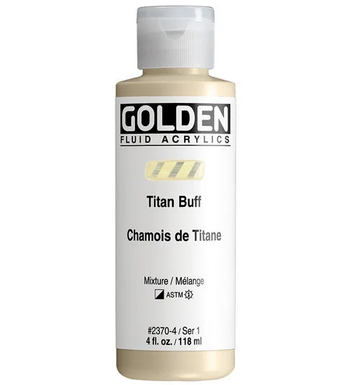 Acrylic fluid - 4 oz titanium buff s1