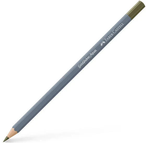 Goldfaber aqua watercolour pencil yellowish olive green