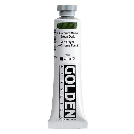Acrylic heavy body - 2 oz chromium oxide dark green s3