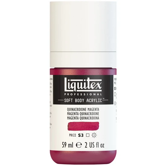 Soft body acrylic - 2oz - quinacridone magenta - s3