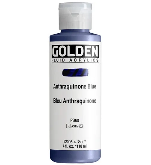 Acrylic fluid - 4 oz anthraquinone blue s7