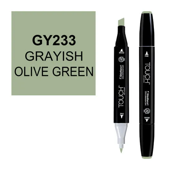 Touch Twin Marker Greyish Olive Green