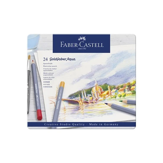 Set of 24 goldfaber aqua watercolor pencils