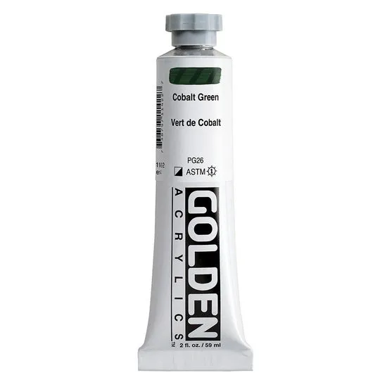Acrylic heavy body - 2 oz cobalt green s4