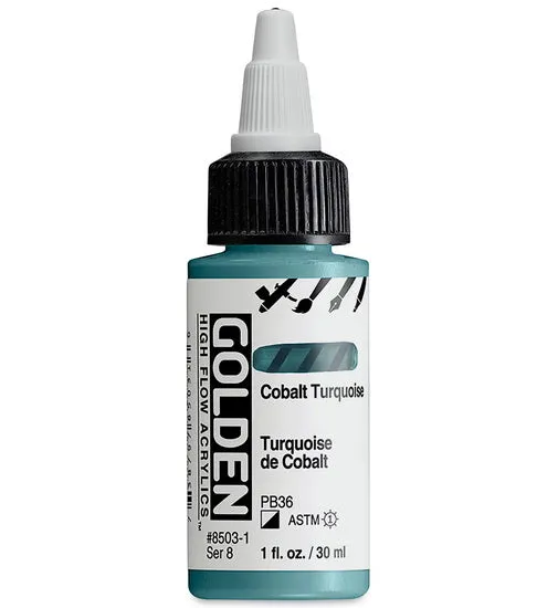 Acrylic high flow - 1 oz cobalt turquoise s8