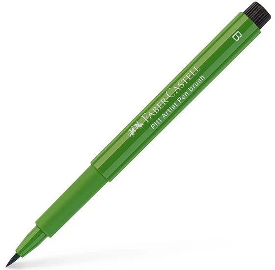 Pitt brush tip marker permanent olive green
