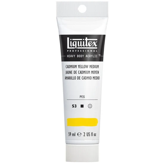 Acrylic hb - 2oz - cadmium yellow medium - s3