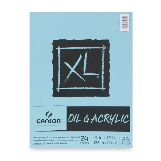 Oil and acrylic paper pad - xl - 136lb - 9x12in (24s)