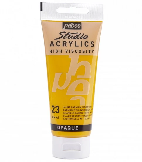 Acrylic hv - studio - 100ml - medium cadmium yellow