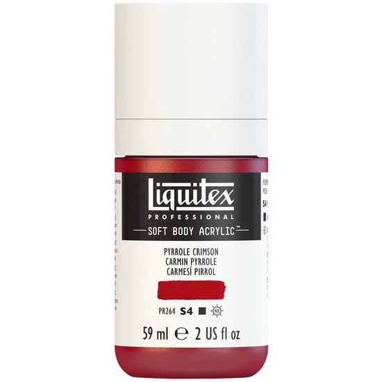Soft body acrylic - 2oz - pyrrole crimson - s4