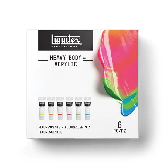 Set of 6 HB Acrylic Fluorescent - 59ml