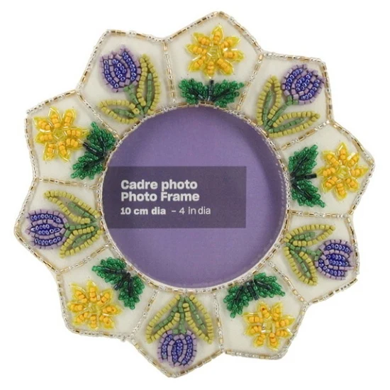 Pearled Photoframe Floral