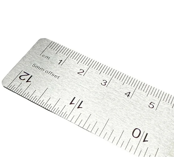 Stainless Steel and Cork Ruler - 12 INCH