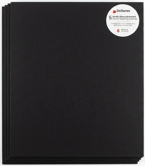 Pack of 5 Backing Boards - 8X10"